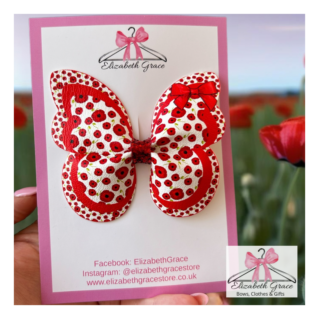 Poppy Butterfly Bows