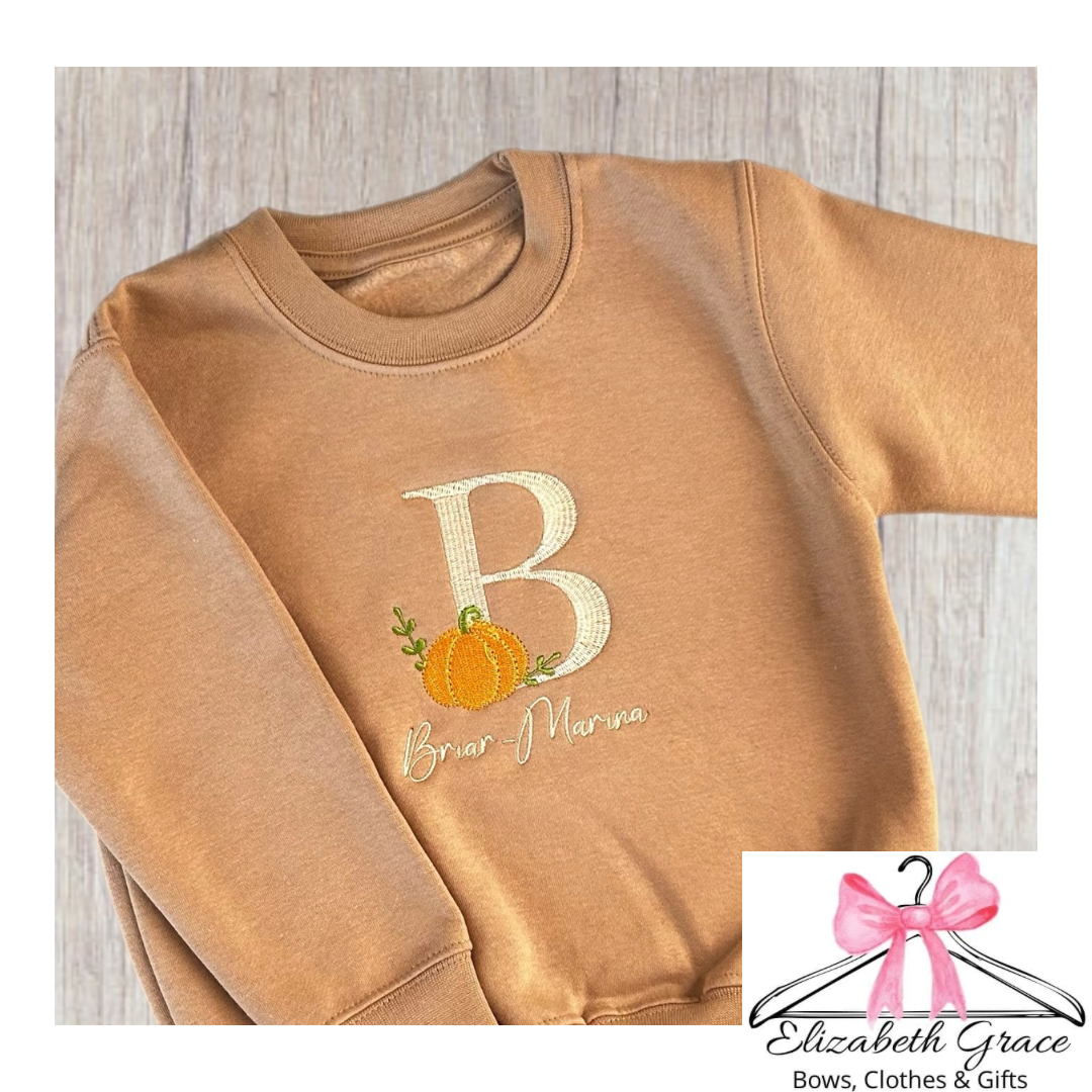 Pumpkin Letter Jumpers