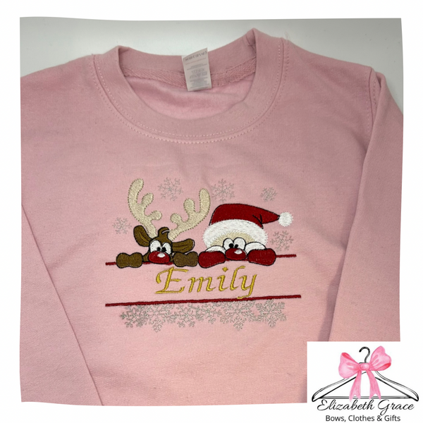 Santa Embroidered Jumper