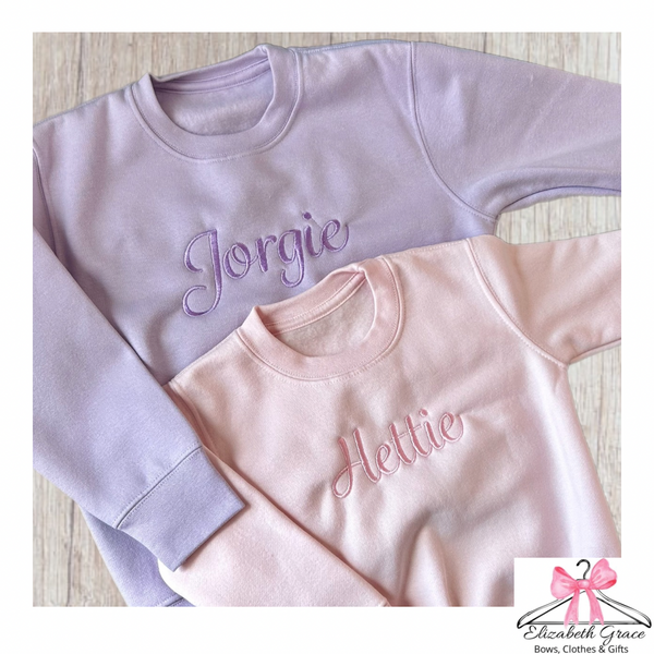 Pastel Personalised Jumpers