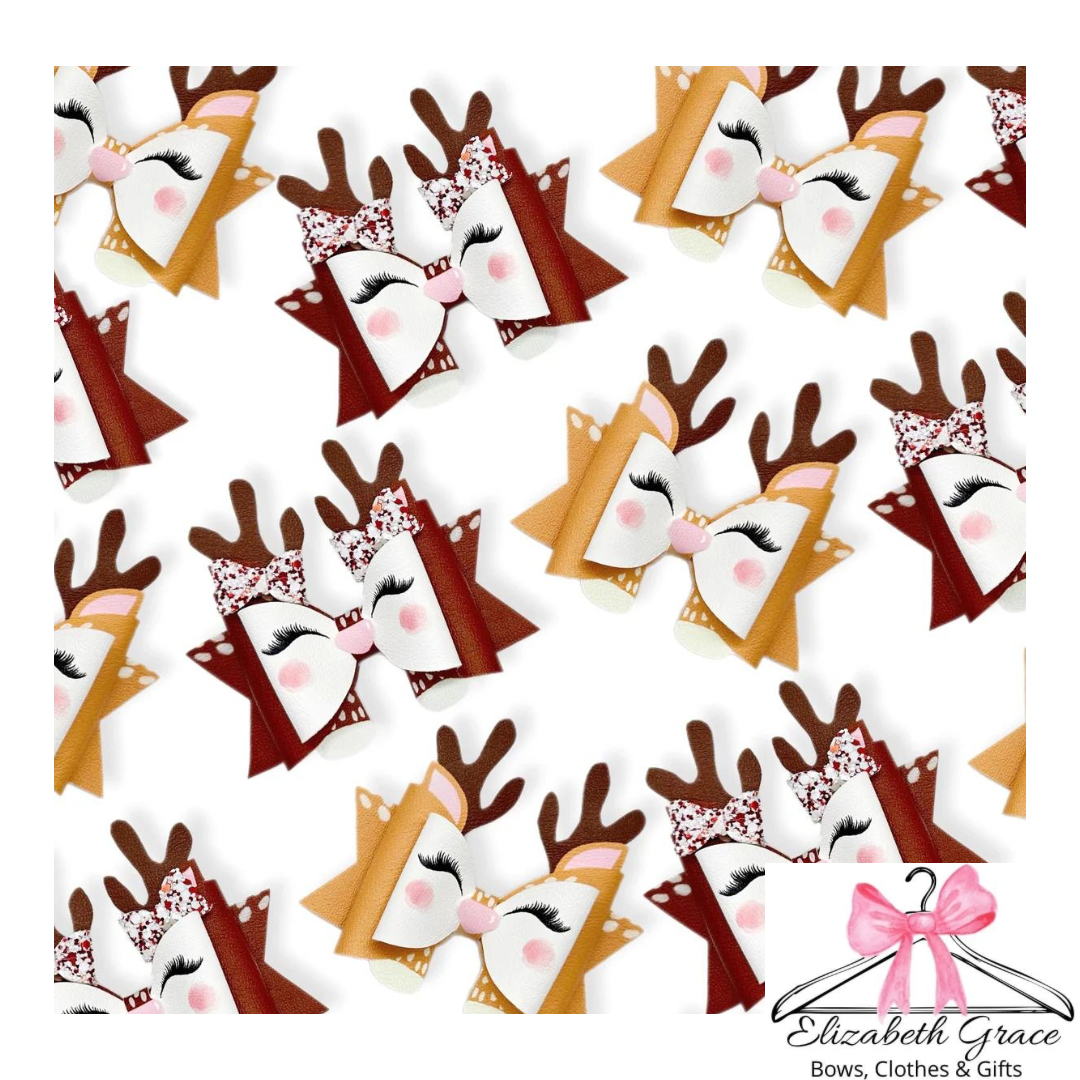 Dasher & Dancer Reindeer Bow