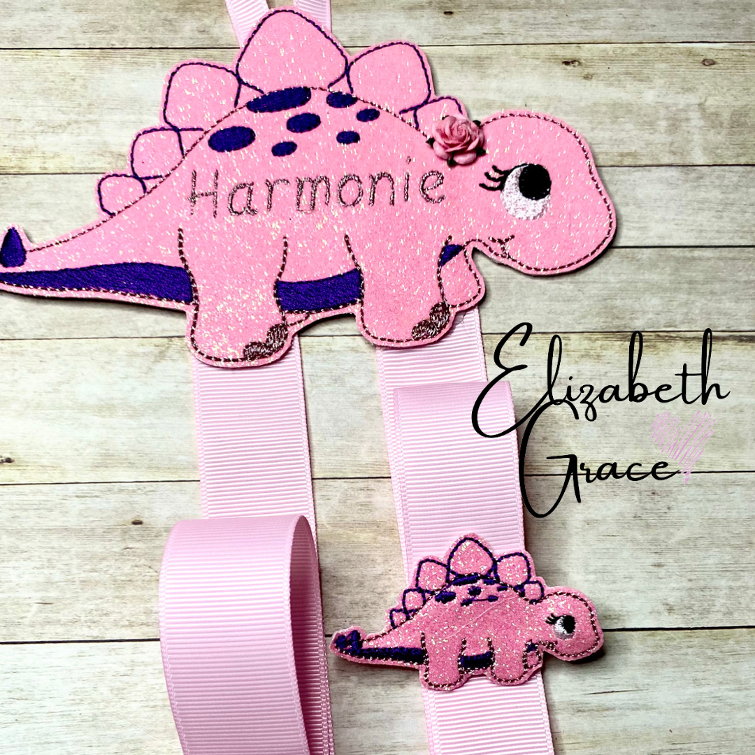 Dinosaur Personalised Bow Holder