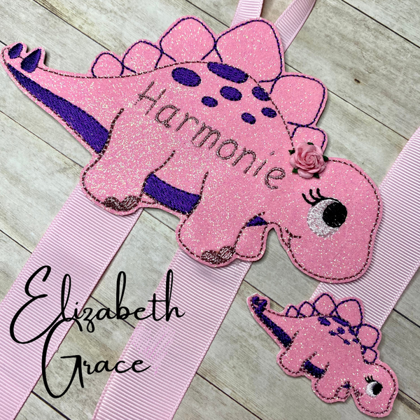 Dinosaur Personalised Bow Holder