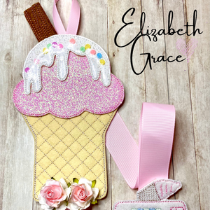 Ice Cream Shaker Bow Holder